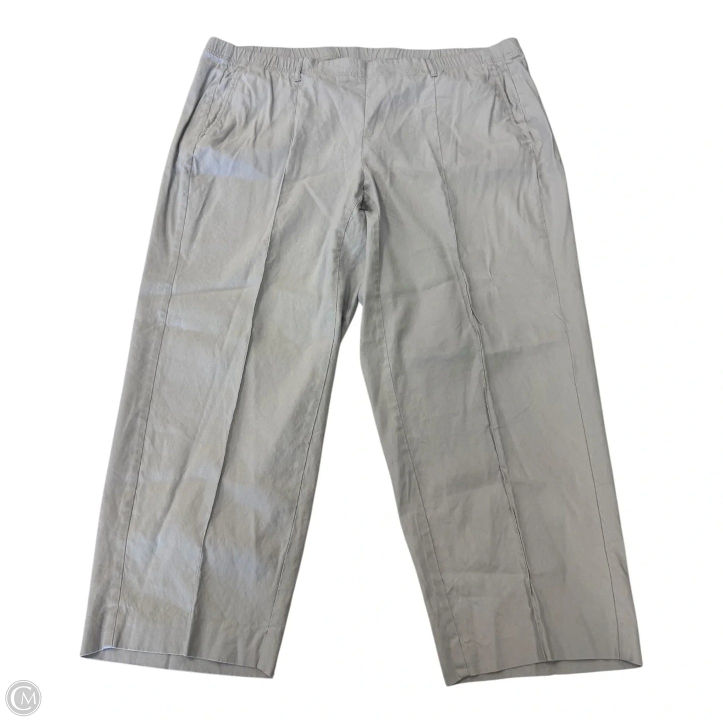 Pants Linen By J. Jill In Grey, Size: 3x