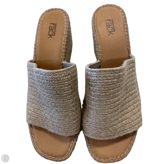 Shoes Heels Wedge By Nordstrom In Beige, Size: 9