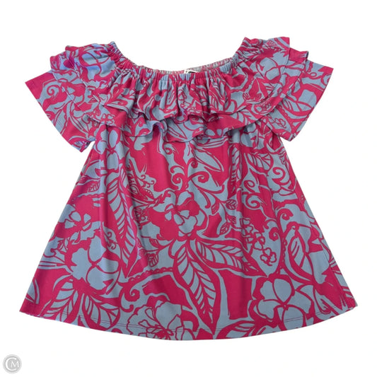 Top Sleeveless By Charter Club In Blue & Pink, Size: Xl