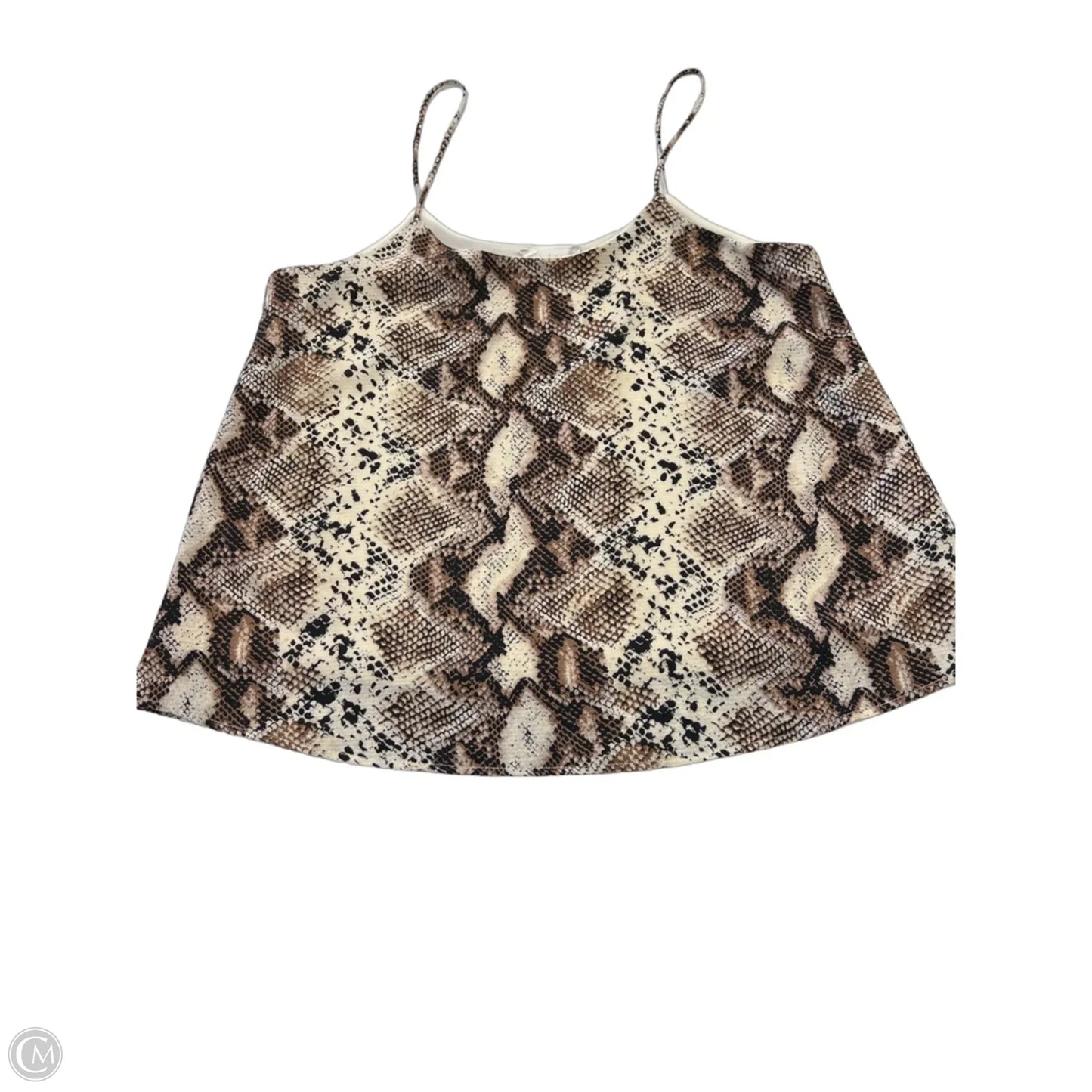 Top Sleeveless By Altard State In Snakeskin Print, Size: S