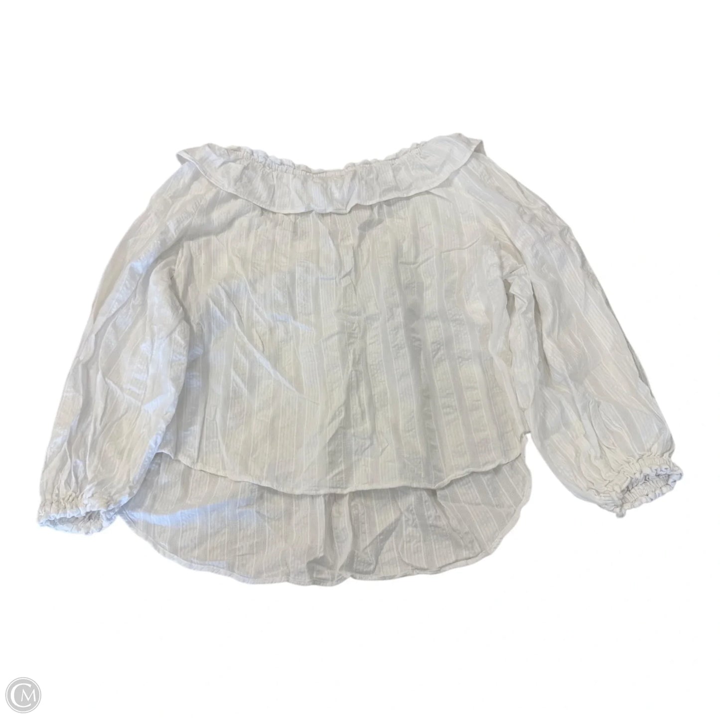 Blouse Long Sleeve By Free People In White, Size: M