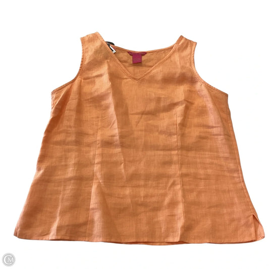 Top Sleeveless By Sunny Leigh In Orange, Size: L