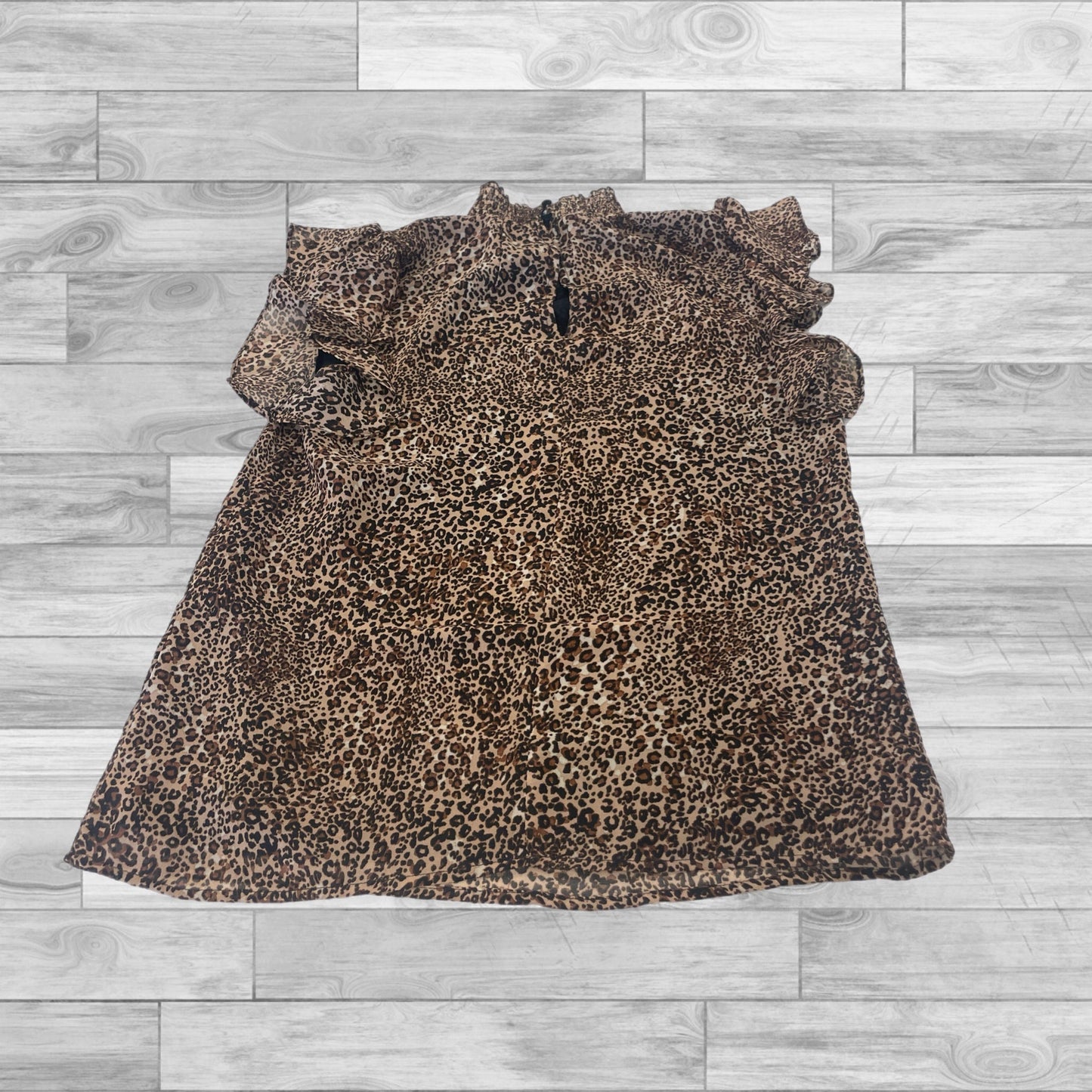 Animal Print Top Short Sleeve 1.state, Size Xxs