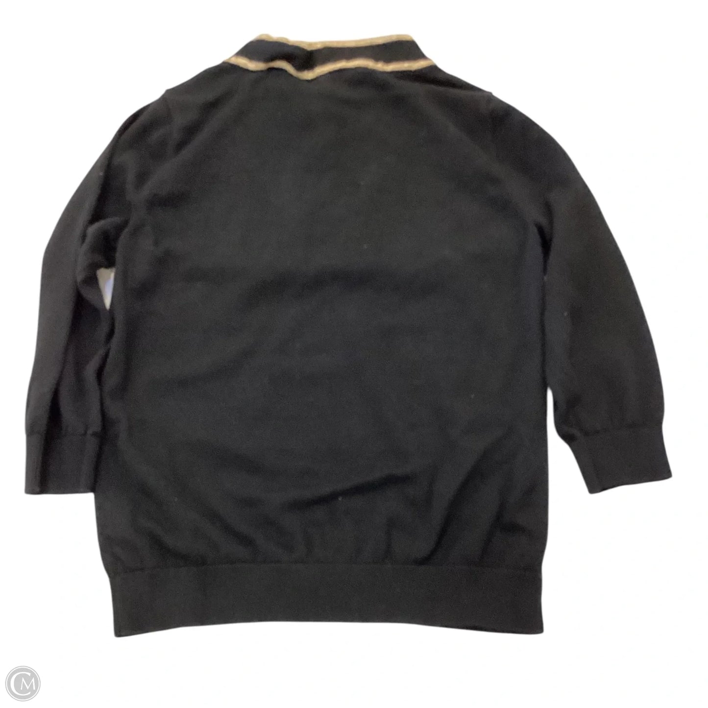 Top Long Sleeve By Ralph Lauren In Black, Size: L