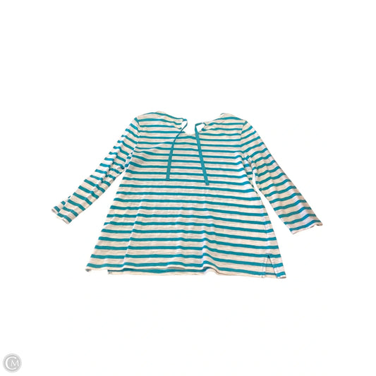 Top 3/4 Sleeve By Chicos In Striped, Size: 1