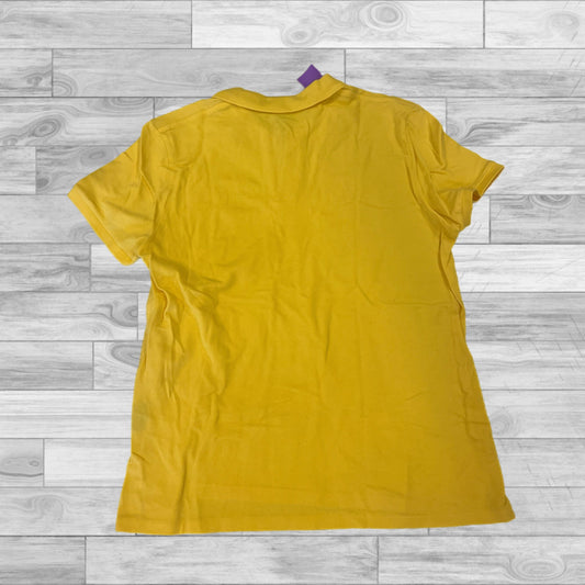 Yellow Top Short Sleeve Ralph Lauren, Size Xl