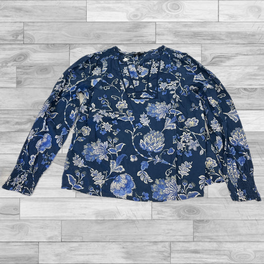 Top Long Sleeve By Talbots In Blue, Size: Sp