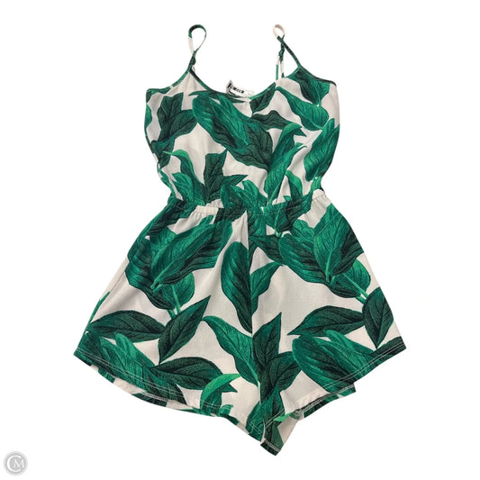 Romper By Show Me Your Mumu In Green & White, Size: S
