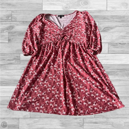 Dress Casual Short By As U Wish In Pink, Size: S