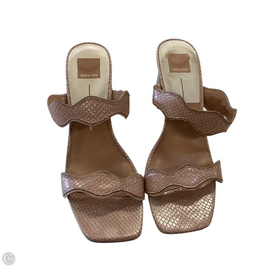 Shoes Heels Block By Dolce Vita In Brown, Size: 10