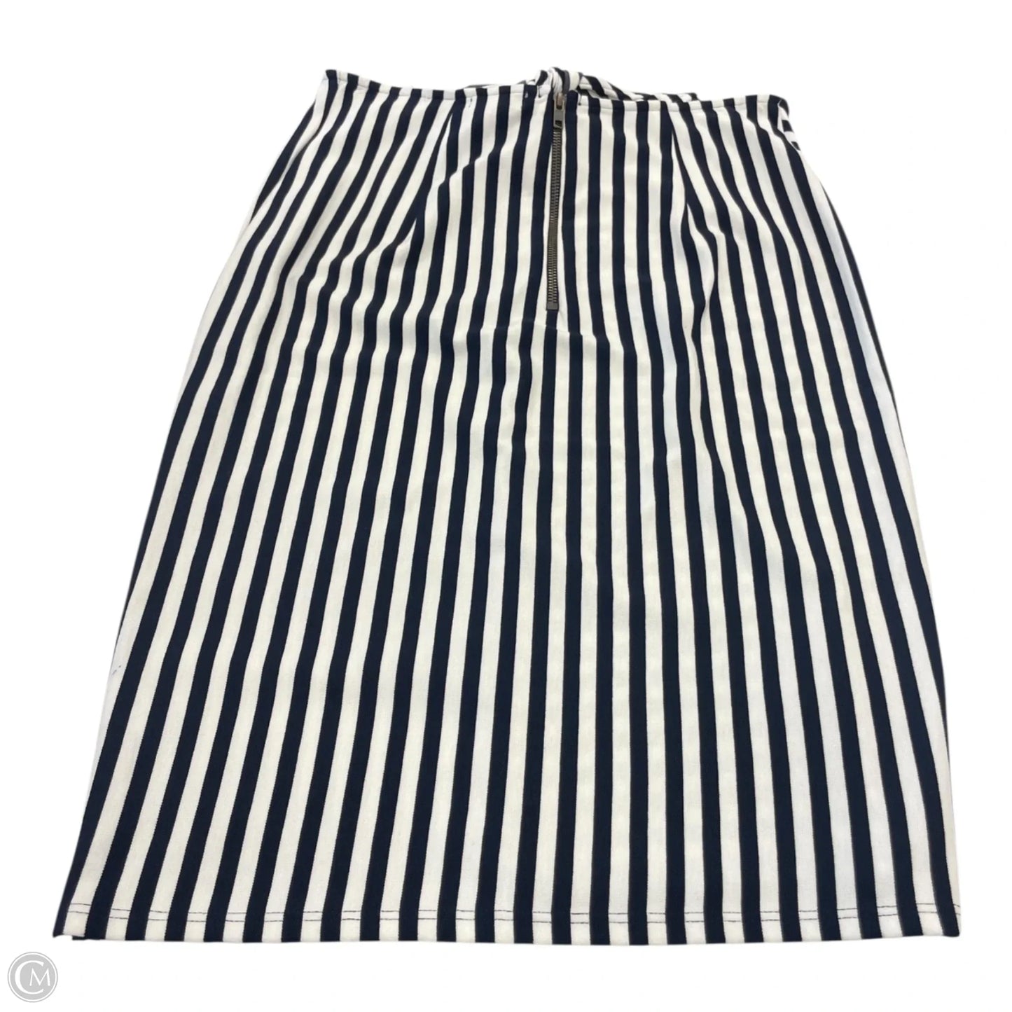 Skirt Midi By Leith In Striped Pattern, Size: L
