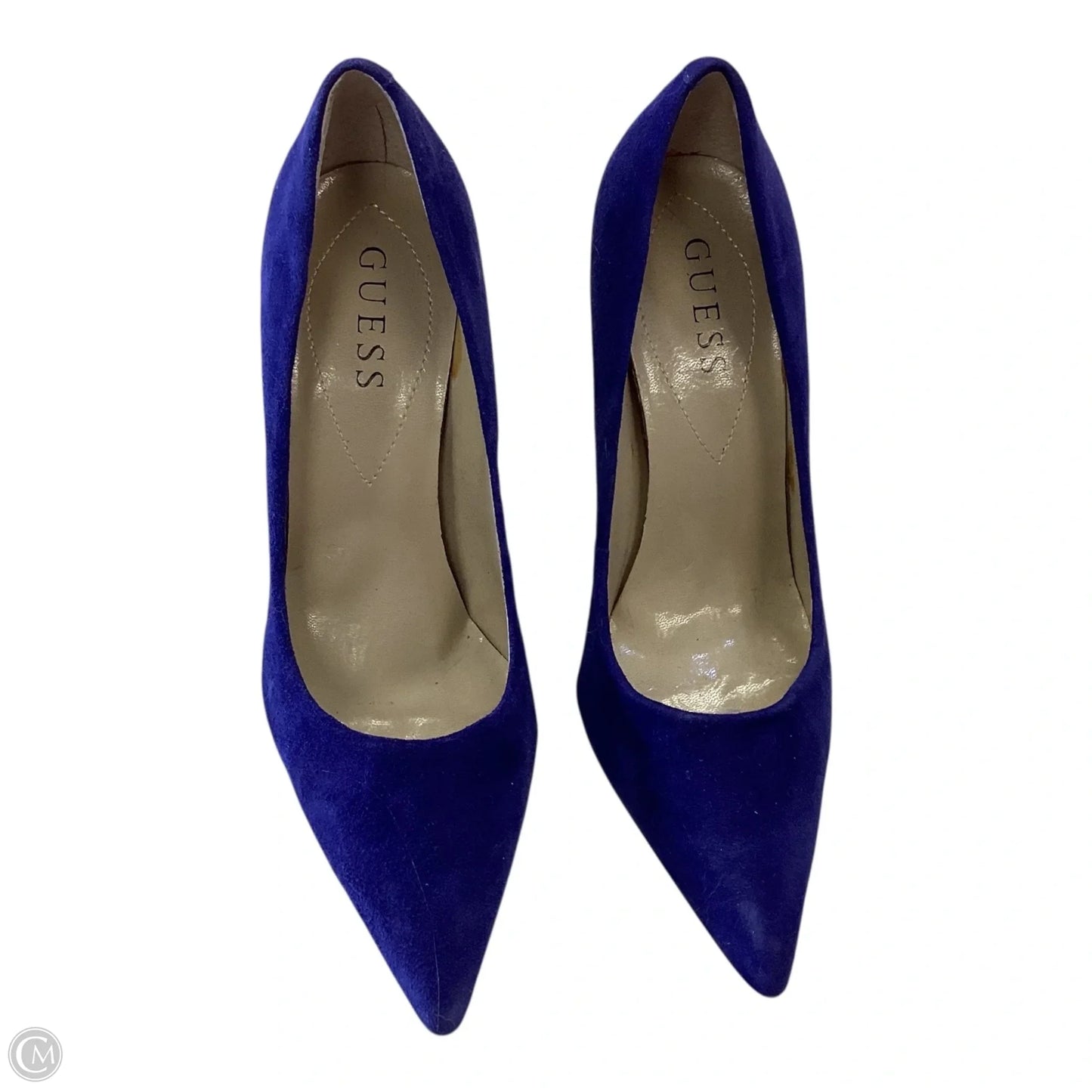 Shoes Heels Stiletto By Guess In Blue, Size: 7.5