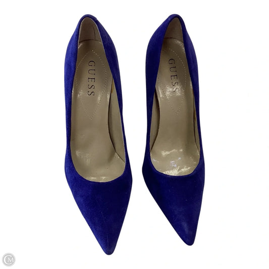 Shoes Heels Stiletto By Guess In Blue, Size: 7.5