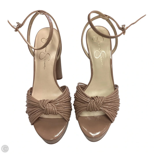 Shoes Heels Stiletto By Jessica Simpson In Brown, Size: 10