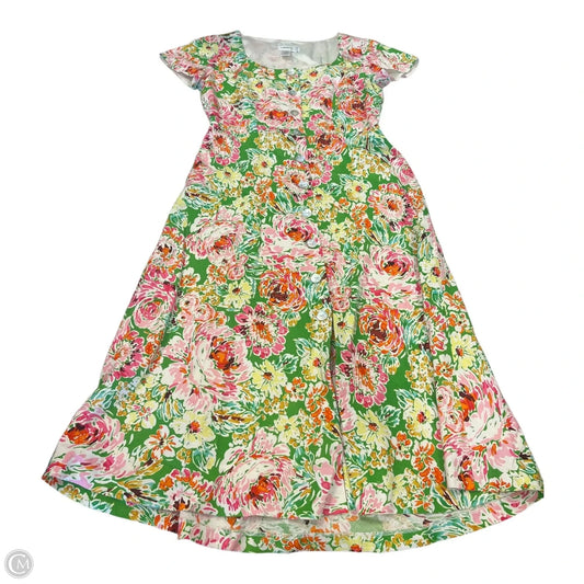 Dress Casual Maxi By Coldwater Creek In Floral Print, Size: 8p