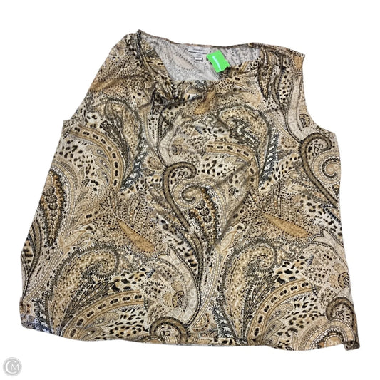 Top Sleeveless By Dressbarn In Multi-colored, Size: 3x