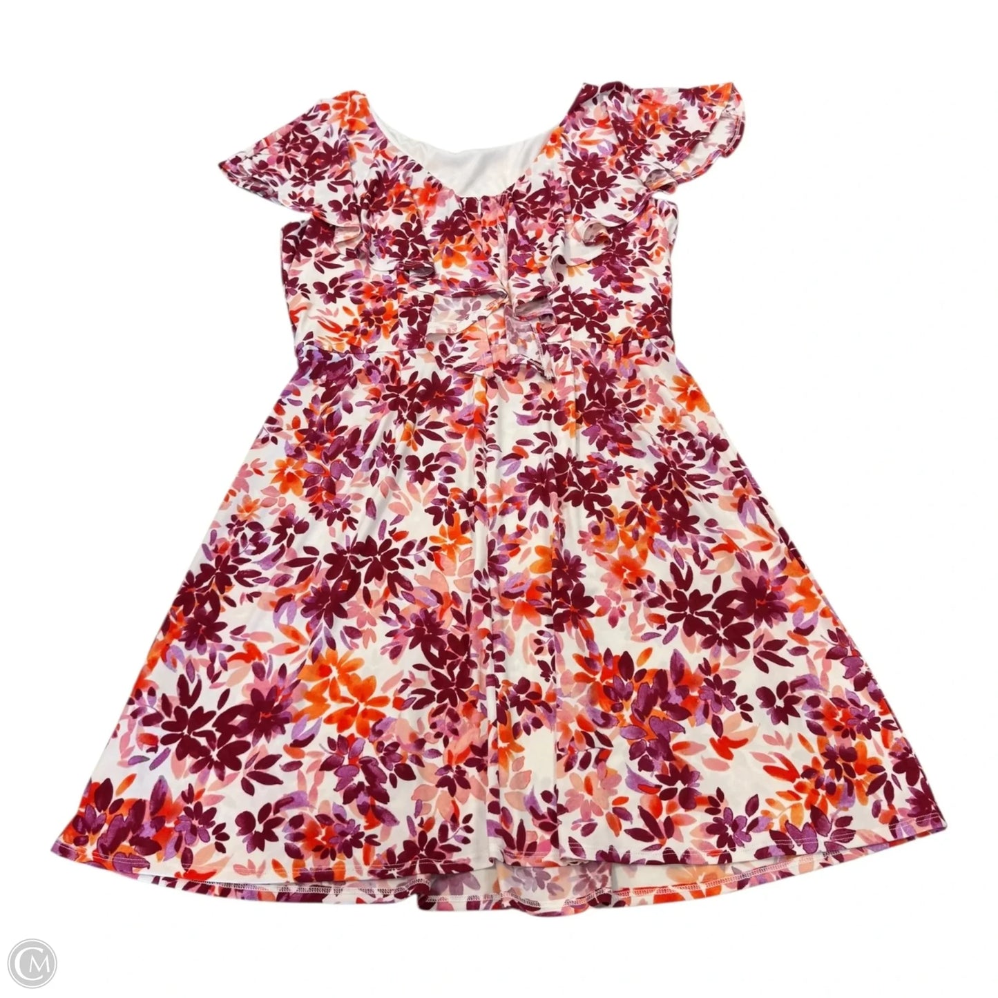 Dress Casual Short By London Times In Floral Print, Size: 16