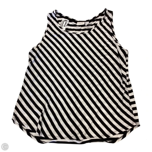 Top Sleeveless By Chicos In Striped Pattern, Size: Xl