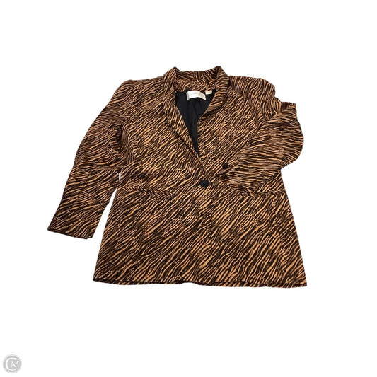 Blazer By Dana Buchman In Animal Print, Size: 8