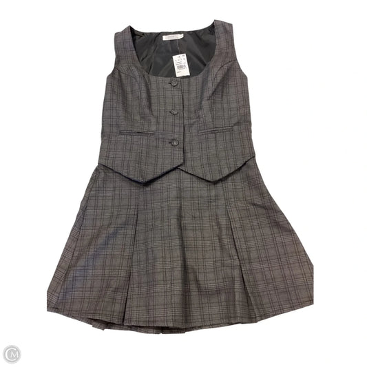 Dress Casual Short By Lush In Plaid Pattern, Size: L