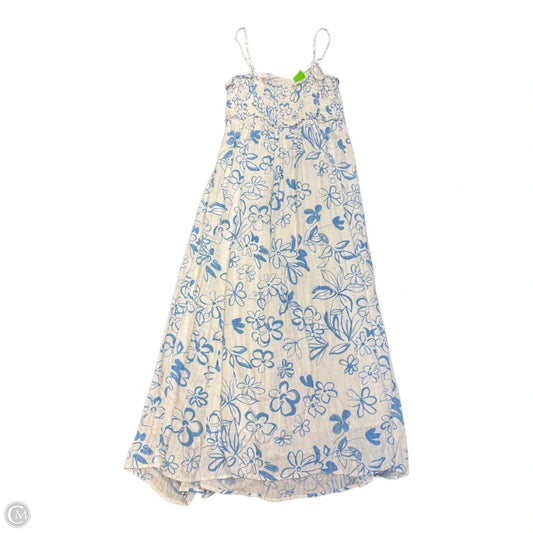 Dress Casual Maxi By American Eagle In Blue & White, Size: Xl