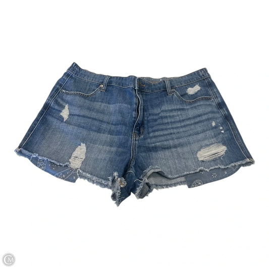 Shorts By Aerie In Blue Denim, Size: Xl
