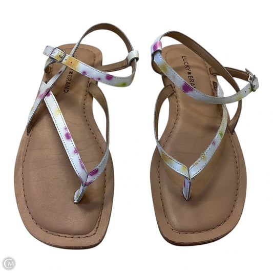 Sandals Flats By Lucky Brand In Multi-colored, Size: 9