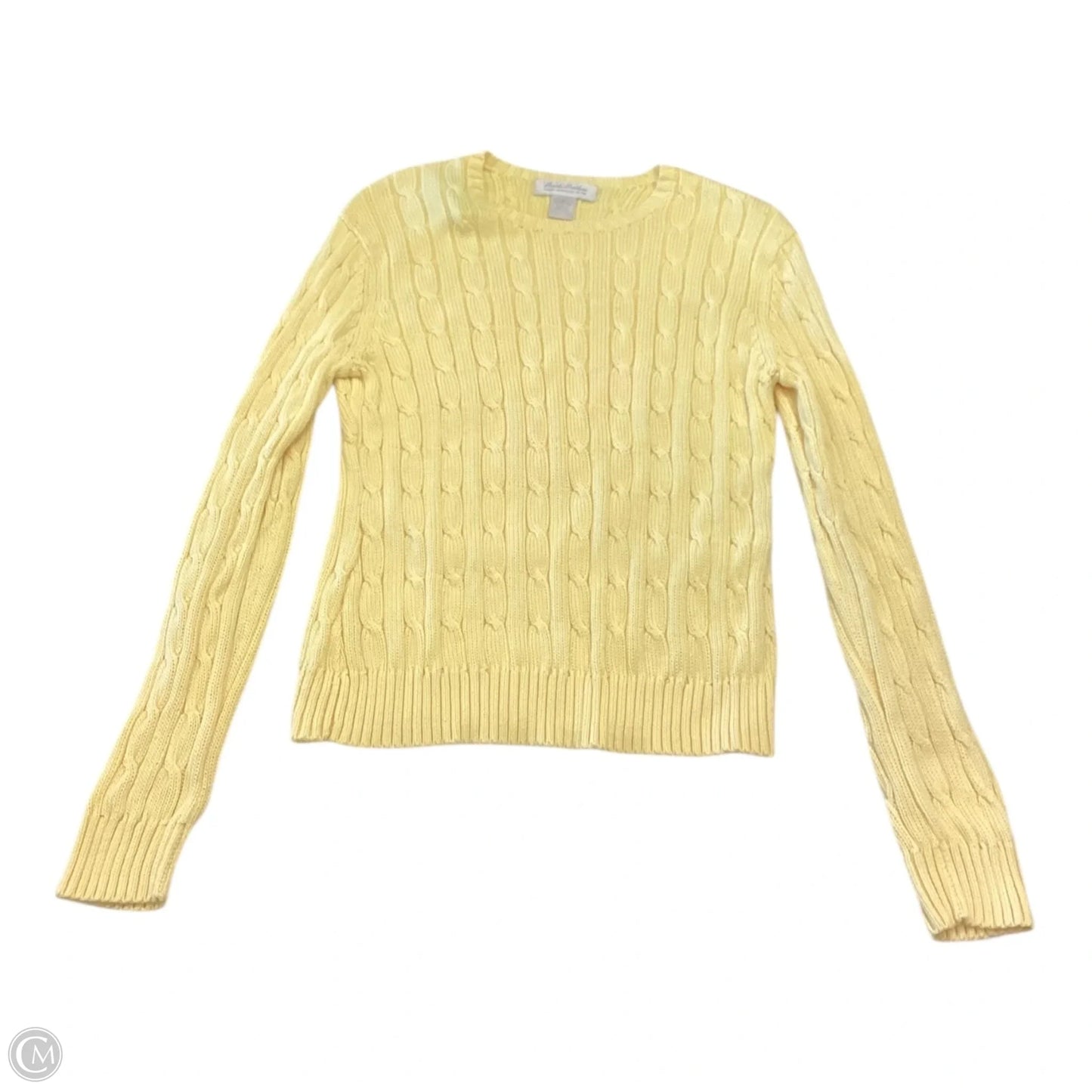 Sweater By Brooks Brothers In Yellow, Size: M