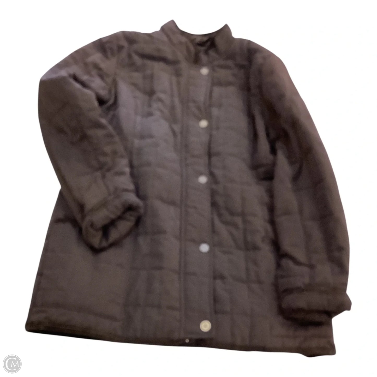 Jacket Puffer & Quilted By Avenue In Brown, Size: L
