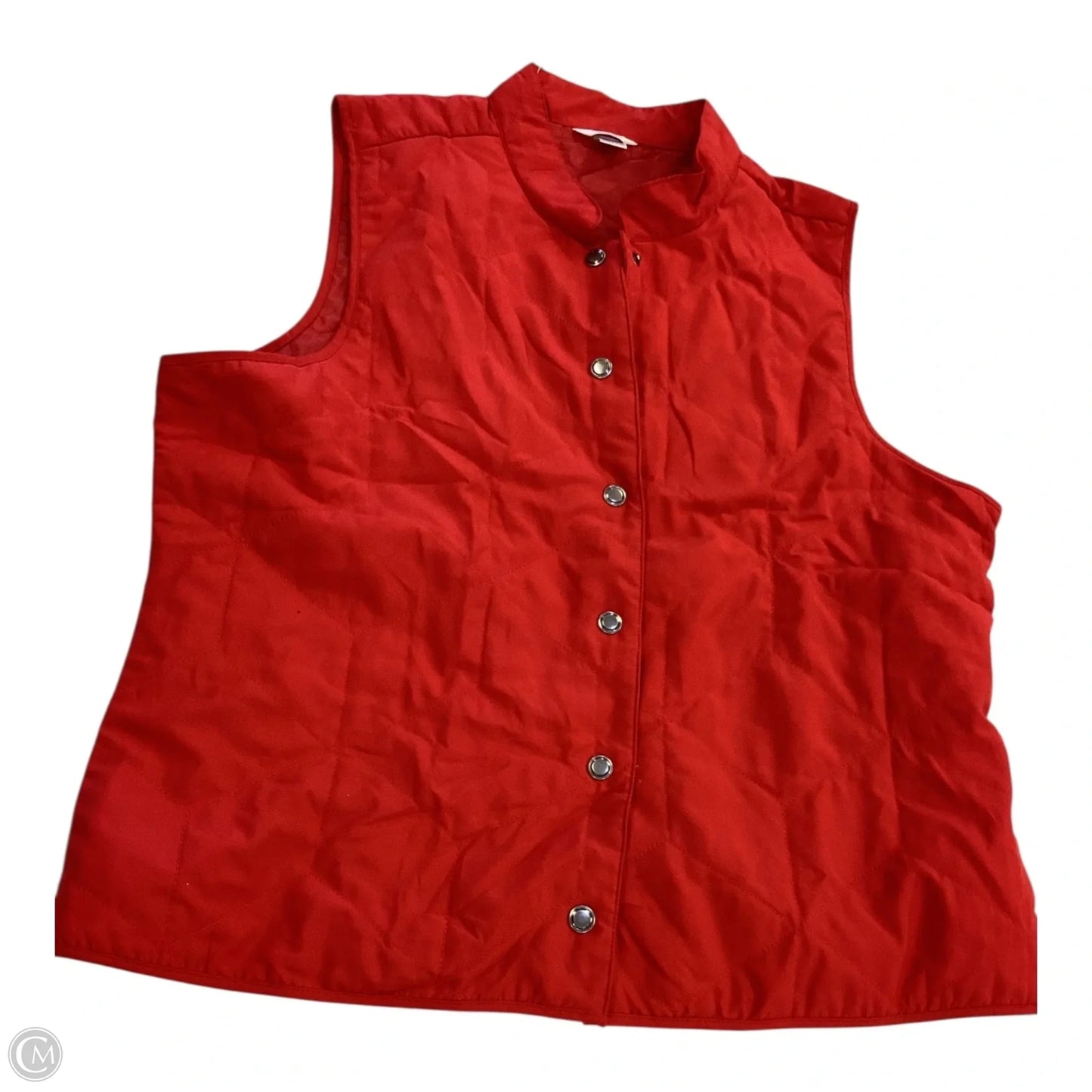 Vest Puffer & Quilted By Christopher And Banks In Red, Size: Xl