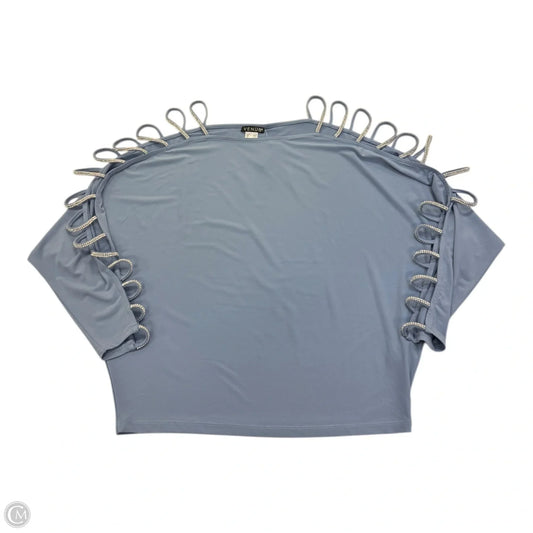 Top Long Sleeve By Venus In Blue, Size: M