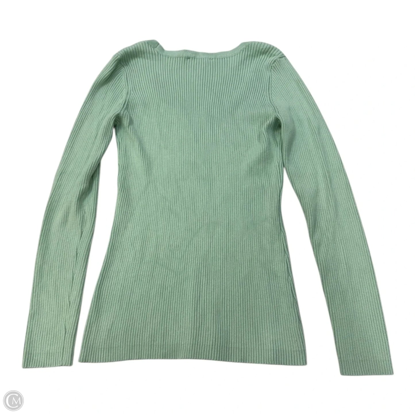 Top Long Sleeve By Boston Proper In Green, Size: M