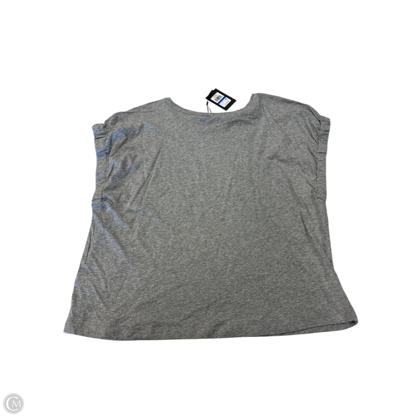 Top Short Sleeve By Dkny In Grey, Size: Xl
