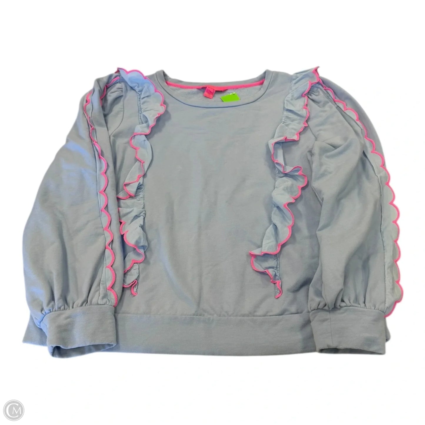 Top Long Sleeve Designer By Lilly Pulitzer In Blue, Size: L