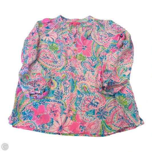 Top Long Sleeve Designer By Lilly Pulitzer In Multi-colored, Size: Xxs