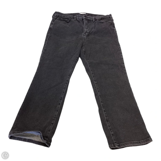 Jeans Skinny By Good American In Black, Size: 18