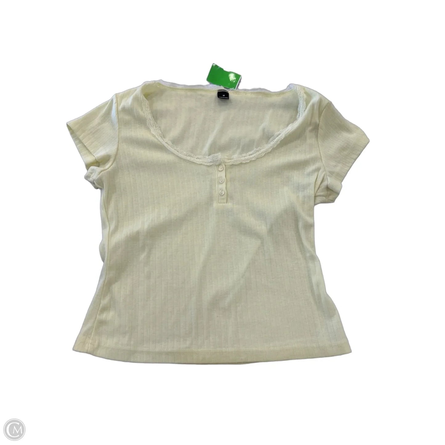 Top Short Sleeve By Clothes Mentor In Yellow, Size: M