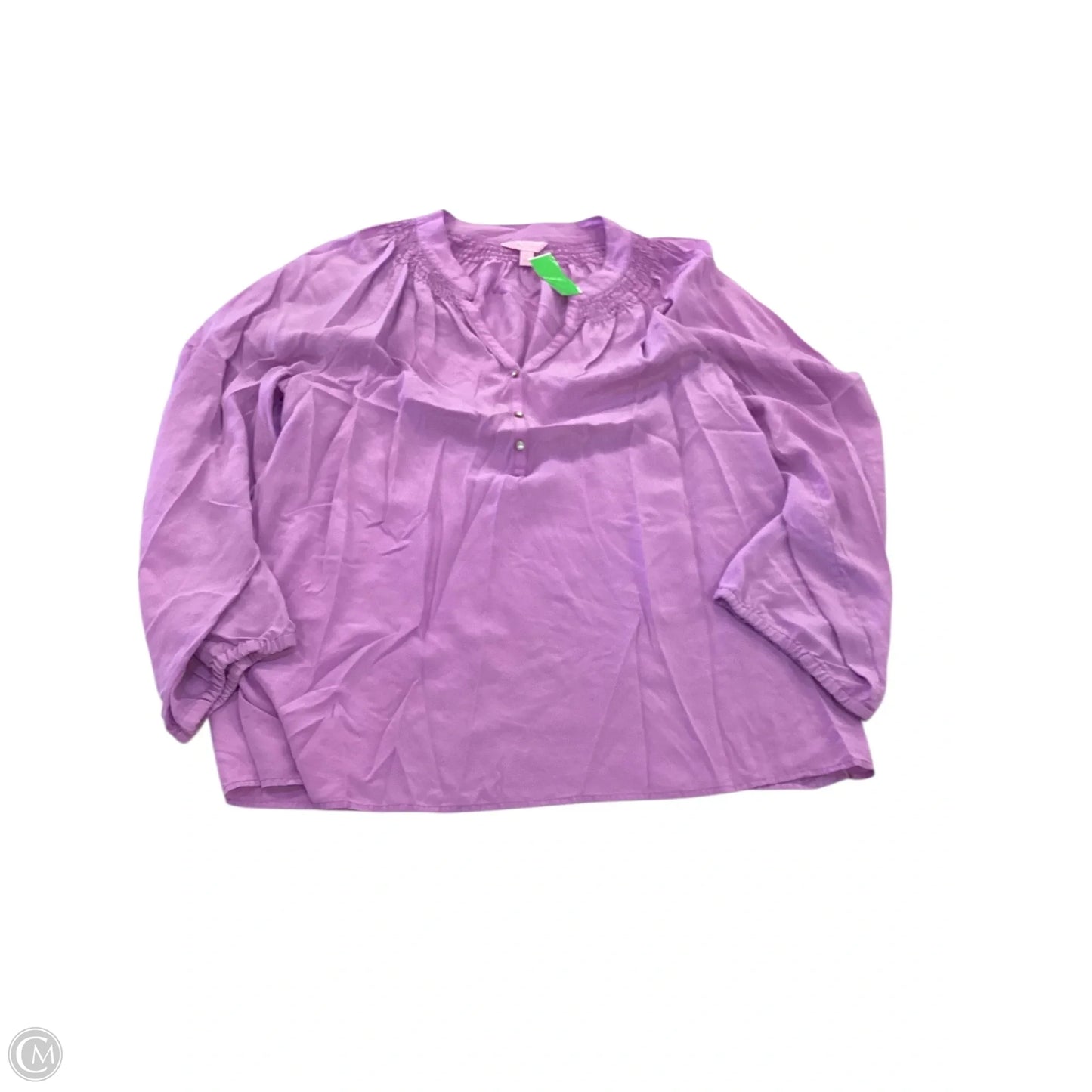 Top Long Sleeve Designer By Lilly Pulitzer In Purple, Size: Xl