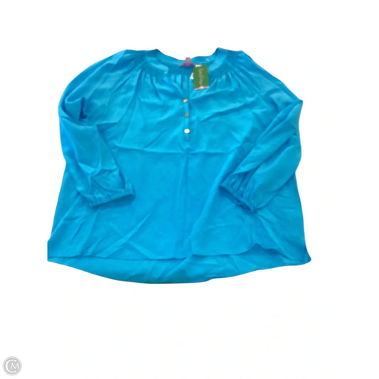 Top Long Sleeve Designer By Lilly Pulitzer In Blue, Size: Xl