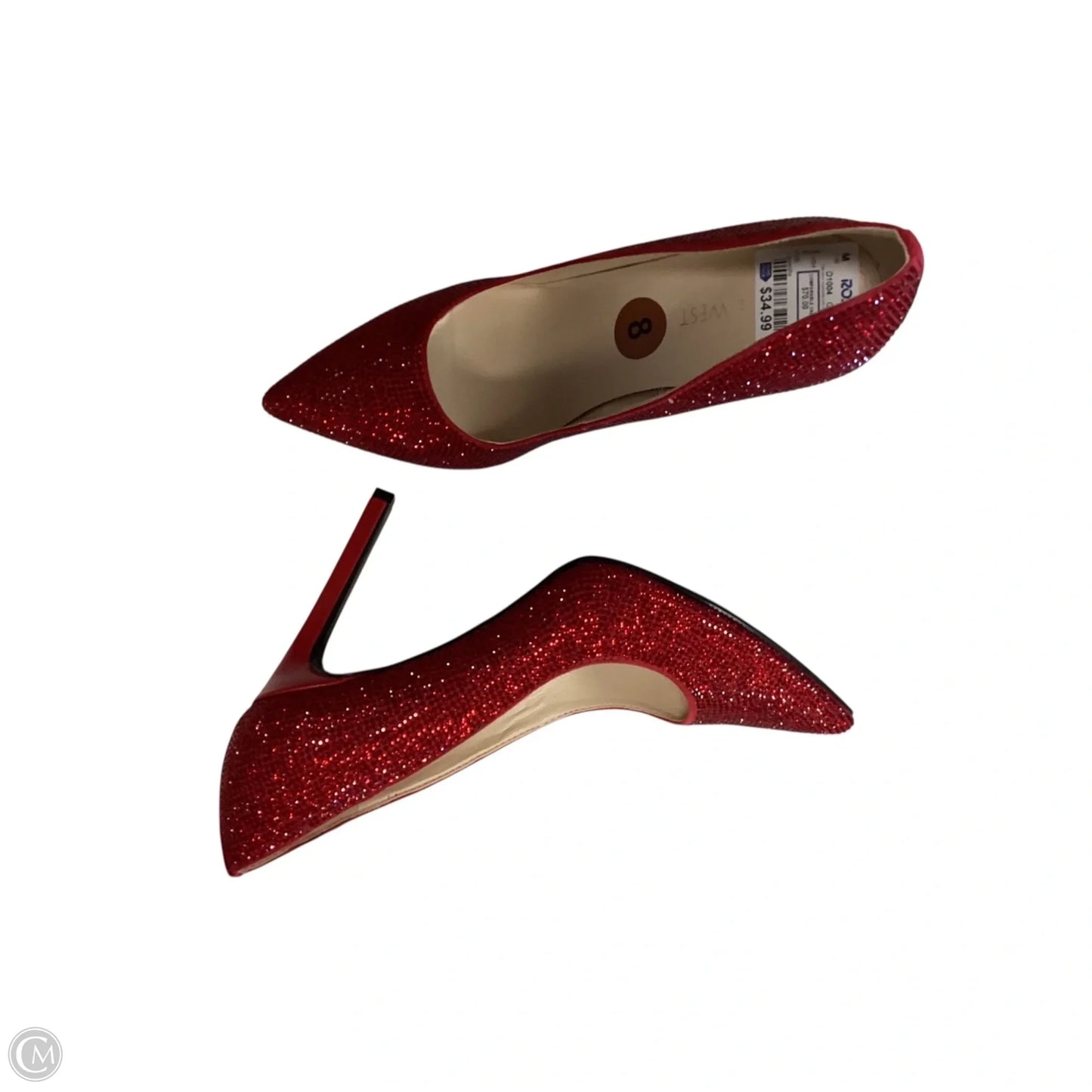 Shoes Heels Stiletto By Nine West In Red, Size: 8