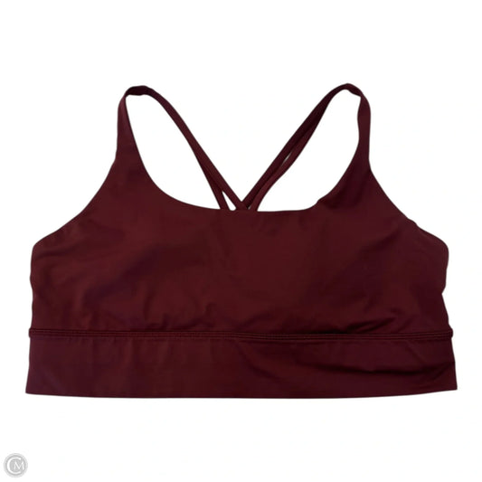 Athletic Bra By Lululemon In Red, Size: M