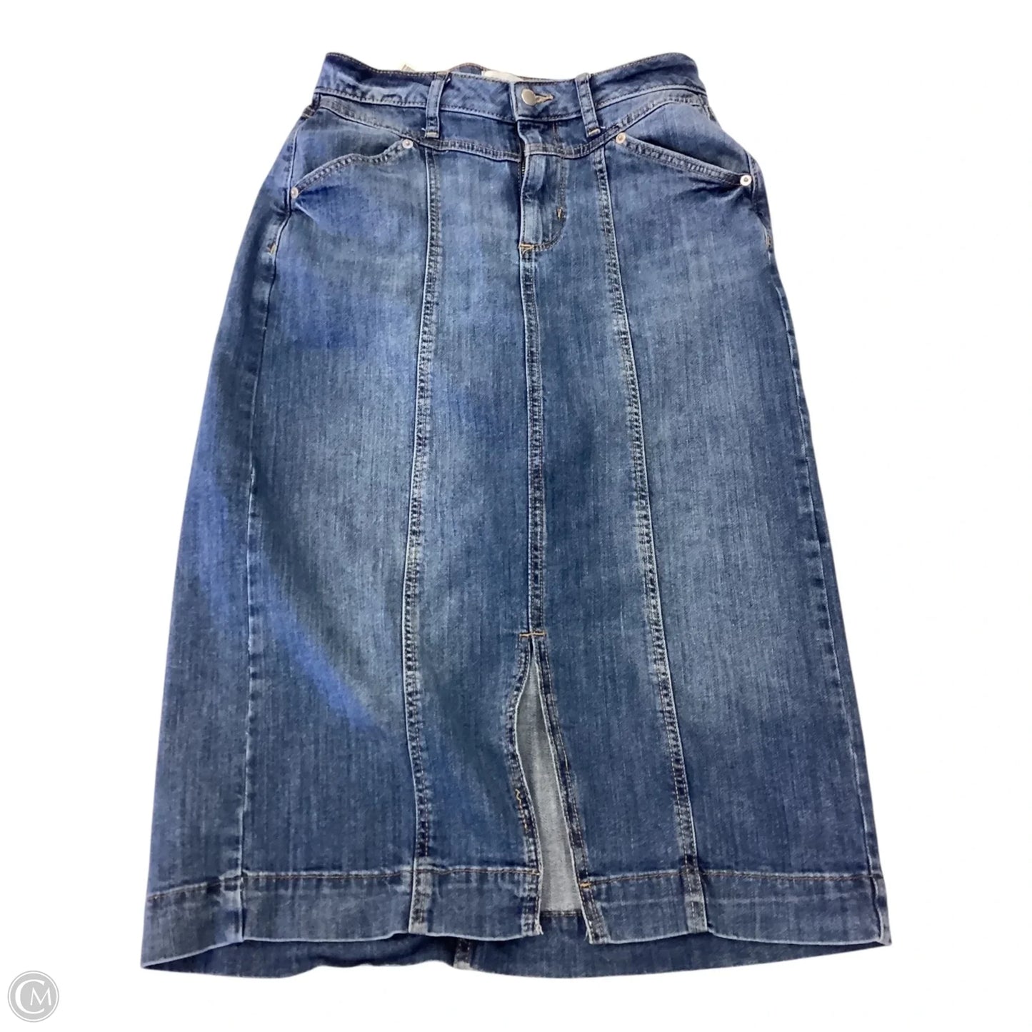 Skirt Midi By Sonoma In Blue Denim, Size: 6