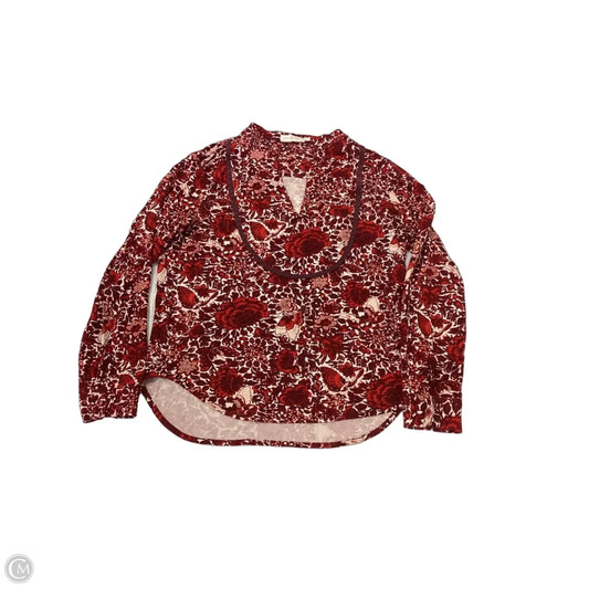 Blouse Designer By Tory Burch In Red, Size: S