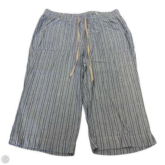 Capris By Clothes Mentor In Striped Pattern, Size: 2x