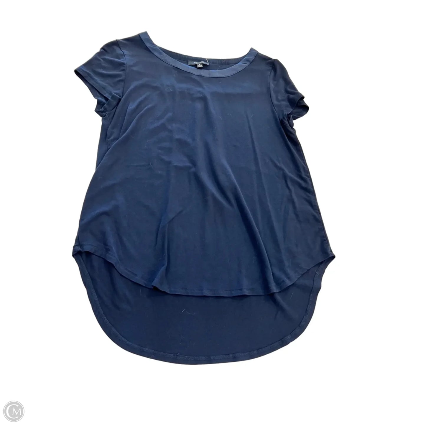 Top Short Sleeve By Premise In Navy, Size: M