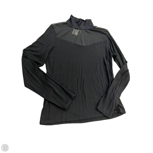 Top Long Sleeve By Anthropologie In Black, Size: L