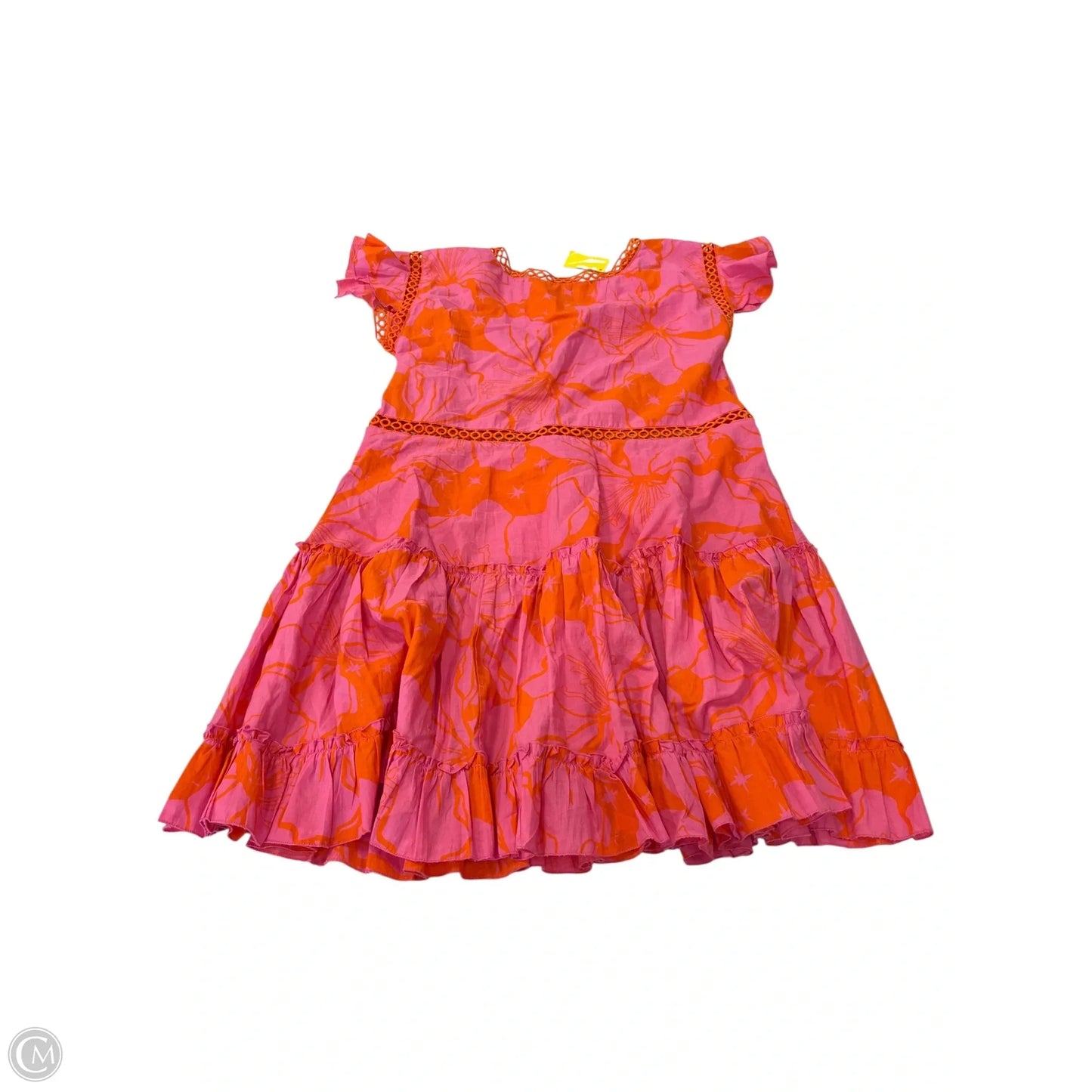 Dress Casual Short By Clothes Mentor In Orange & Pink, Size: S