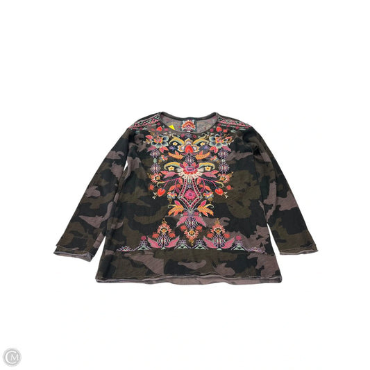Top Long Sleeve By Johnny Was In Multi-colored, Size: Xsp