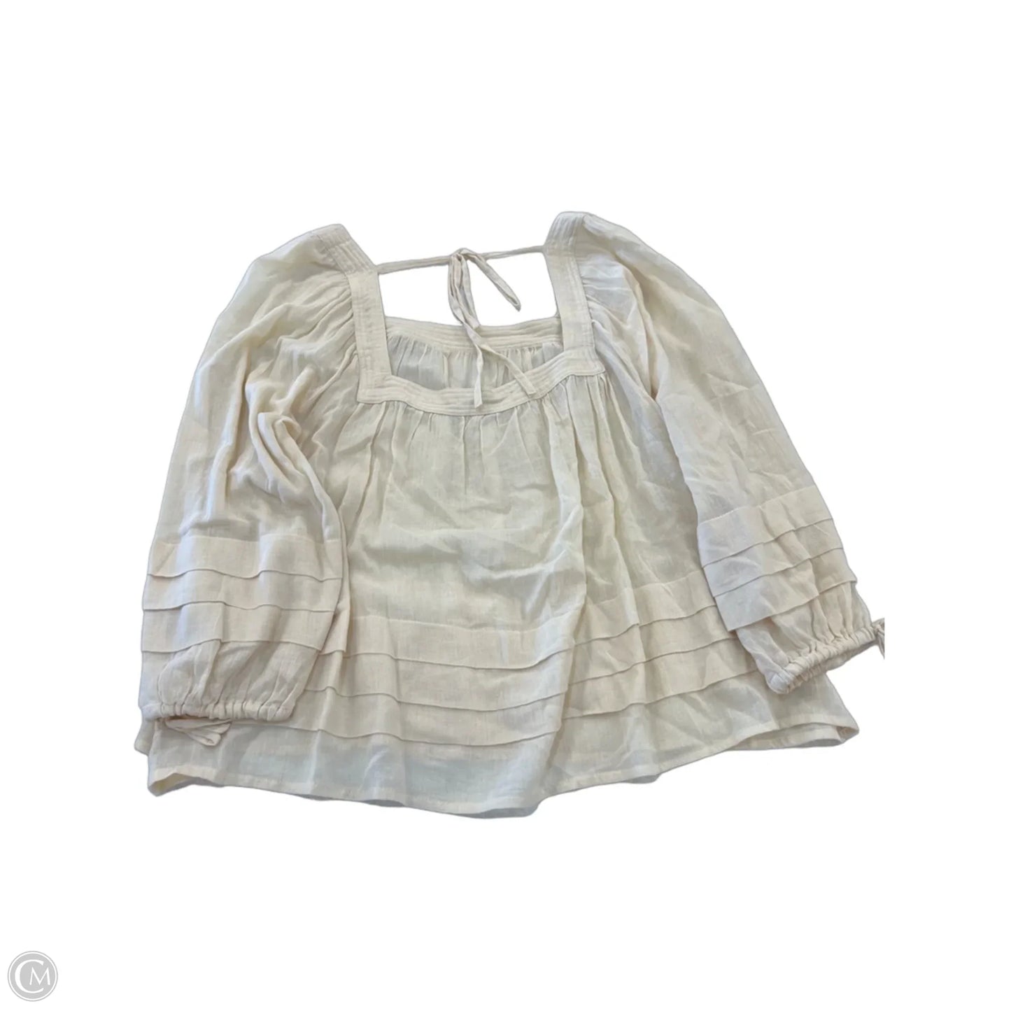 Top Long Sleeve By Oneill In Cream, Size: M