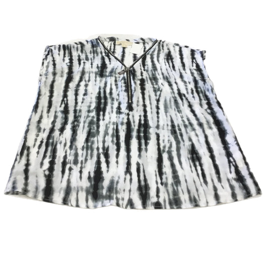 Top 3/4 Sleeve Designer By Michael Kors In Black & White, Size: M